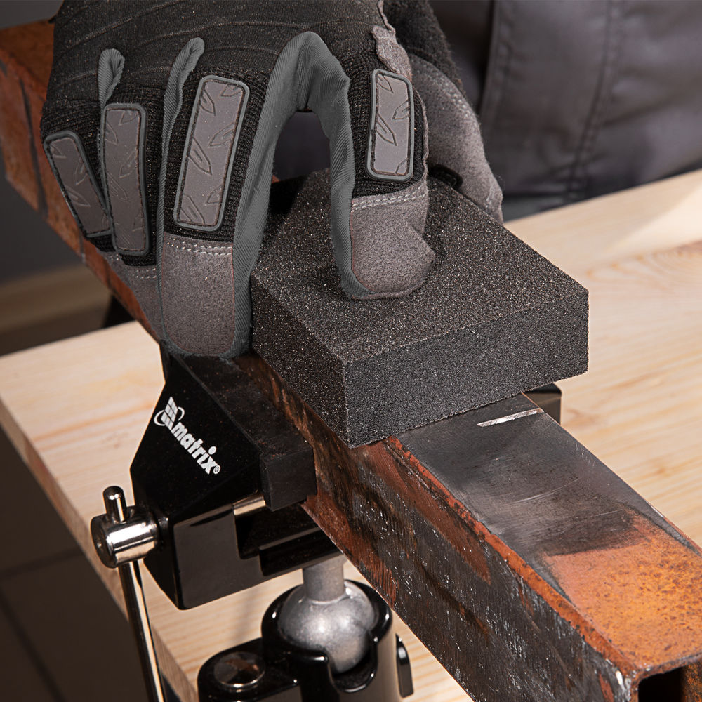 Губка для шлифования, 100 х 70 х 25 мм, мягкая, P120 Matrix (75704)