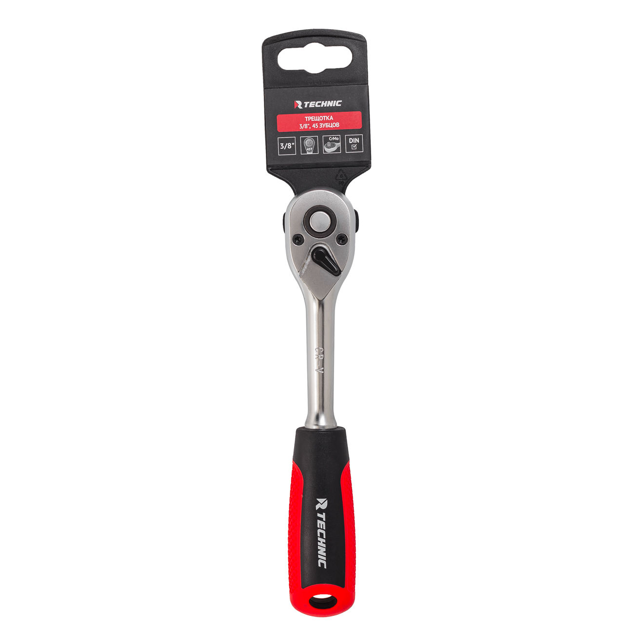 RUNTEC RT-H38R45T Трещотка RUNTEC TECHNIC CrV, 3/8, 45 зубцов (RT-H38R45T)