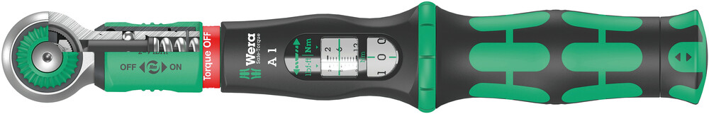 Ключ динамометрический присоединительный квадрат 1/4, 2-12 Нм Safe-Torque A 1 WE-075800