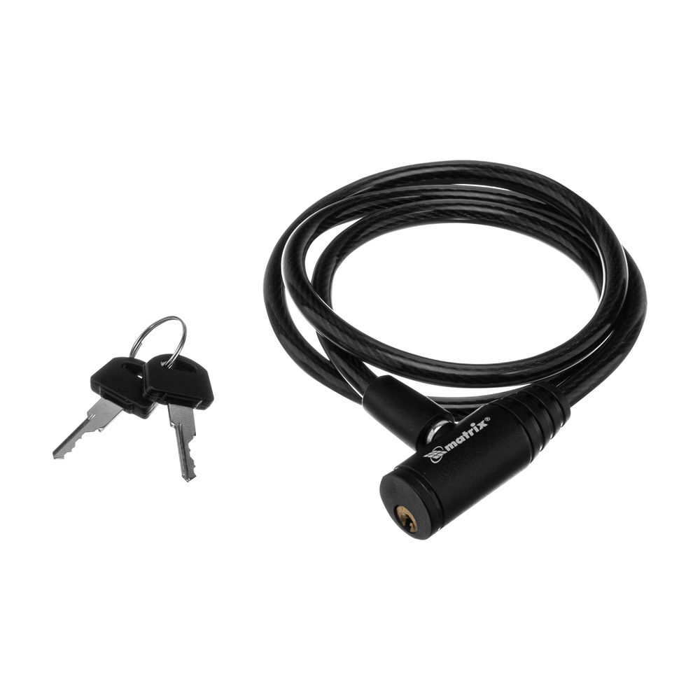 Замок тросовый универсальный, 8 х 960 мм Matrix (91831)