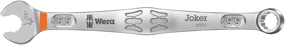 Ключ гаечный комбинированный 5.5 x 105 мм Joker серия 6003 Wera WE-020190