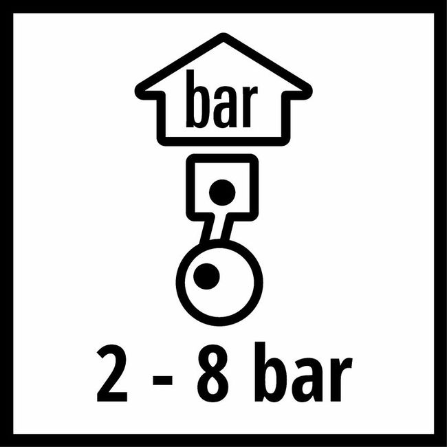 Пистолет продувочный Einhell, 2-8 бар, сопло 20 мм (4133100)