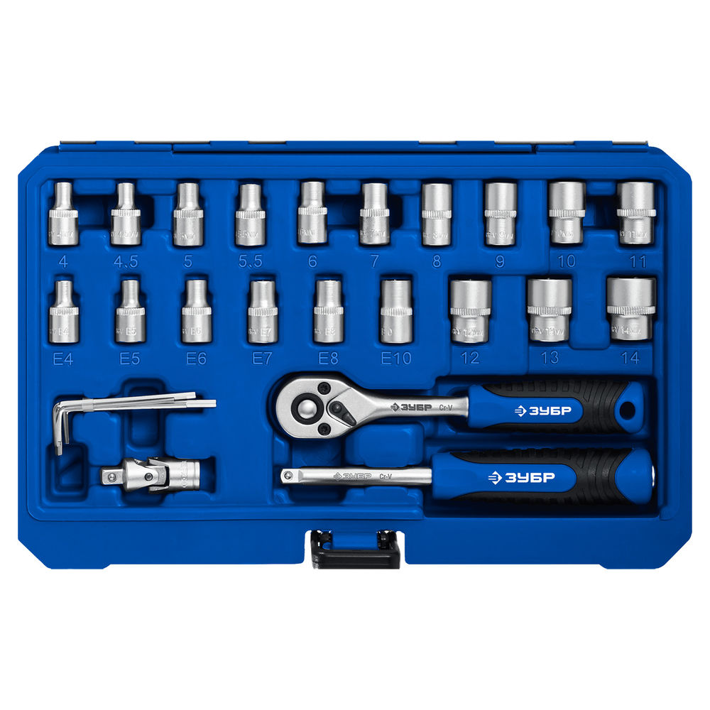 Универсальный набор инструмента 57 предм. А-57 (1/4) Профессионал ЗУБР 27671-H57