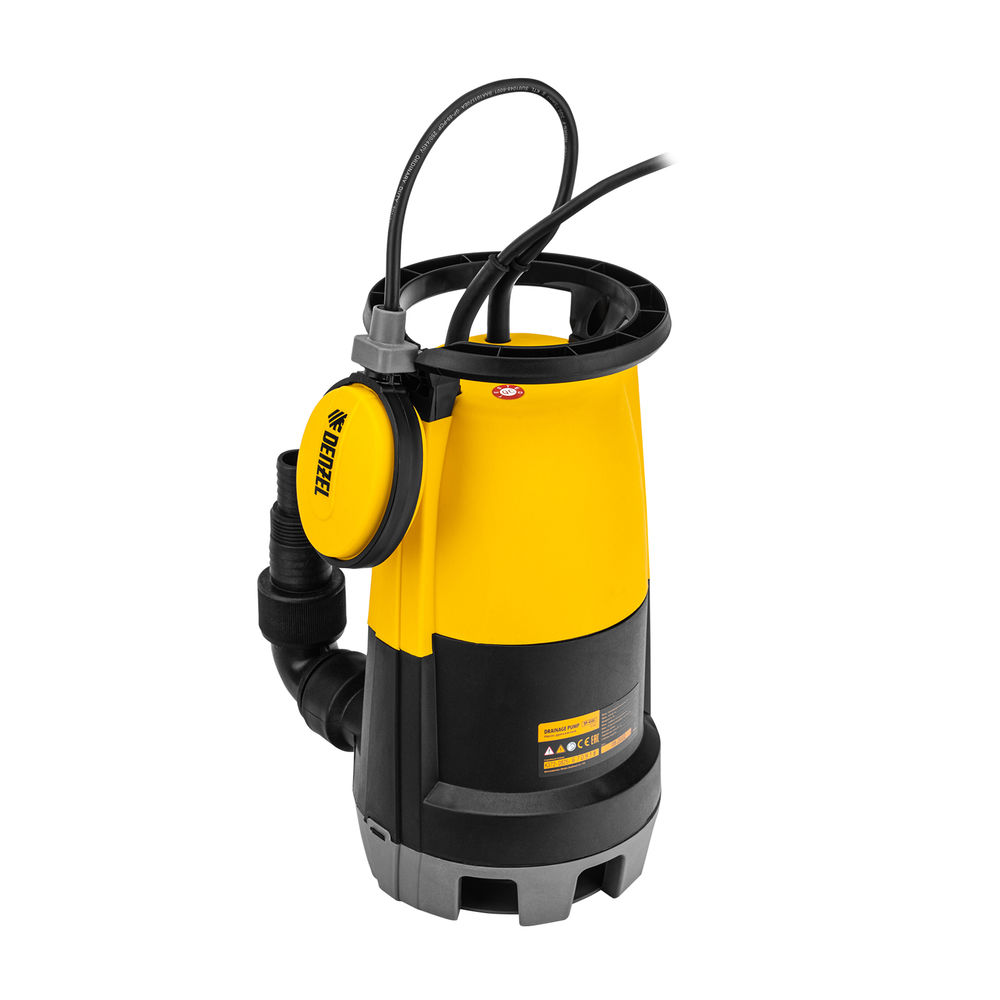 Дренажный насос для чистой и грязной воды DP450S, 450 Вт, напор 6 м, 12000 л/ч Denzel (97267)