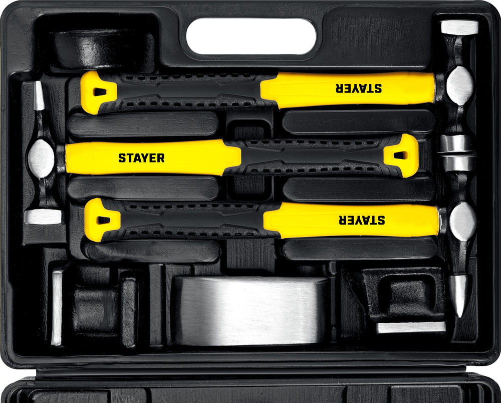 Набор рихтовочных молотков и правок 7 шт MaxFlat STAYER 20322-H7