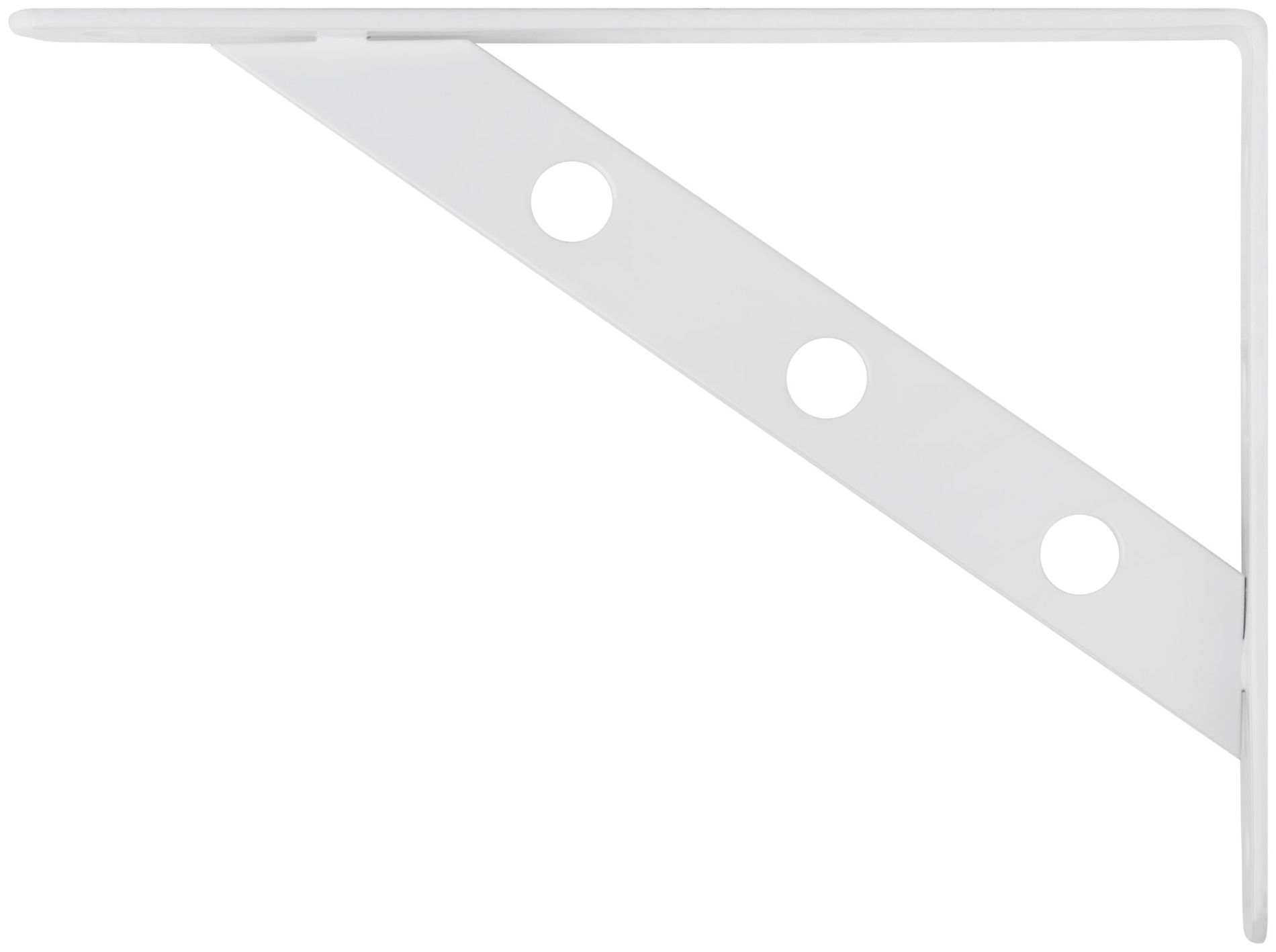 Уголок-кронштейн усиленный белый 200х150 мм (66103)