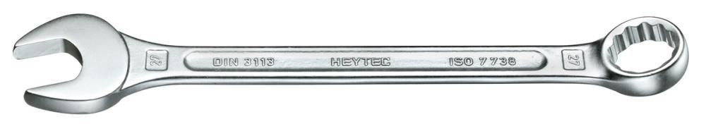 Ключ гаечный комбинированный 9 мм, Cr-V, хром, DIN 3113A, HEYCO HE-50810009080