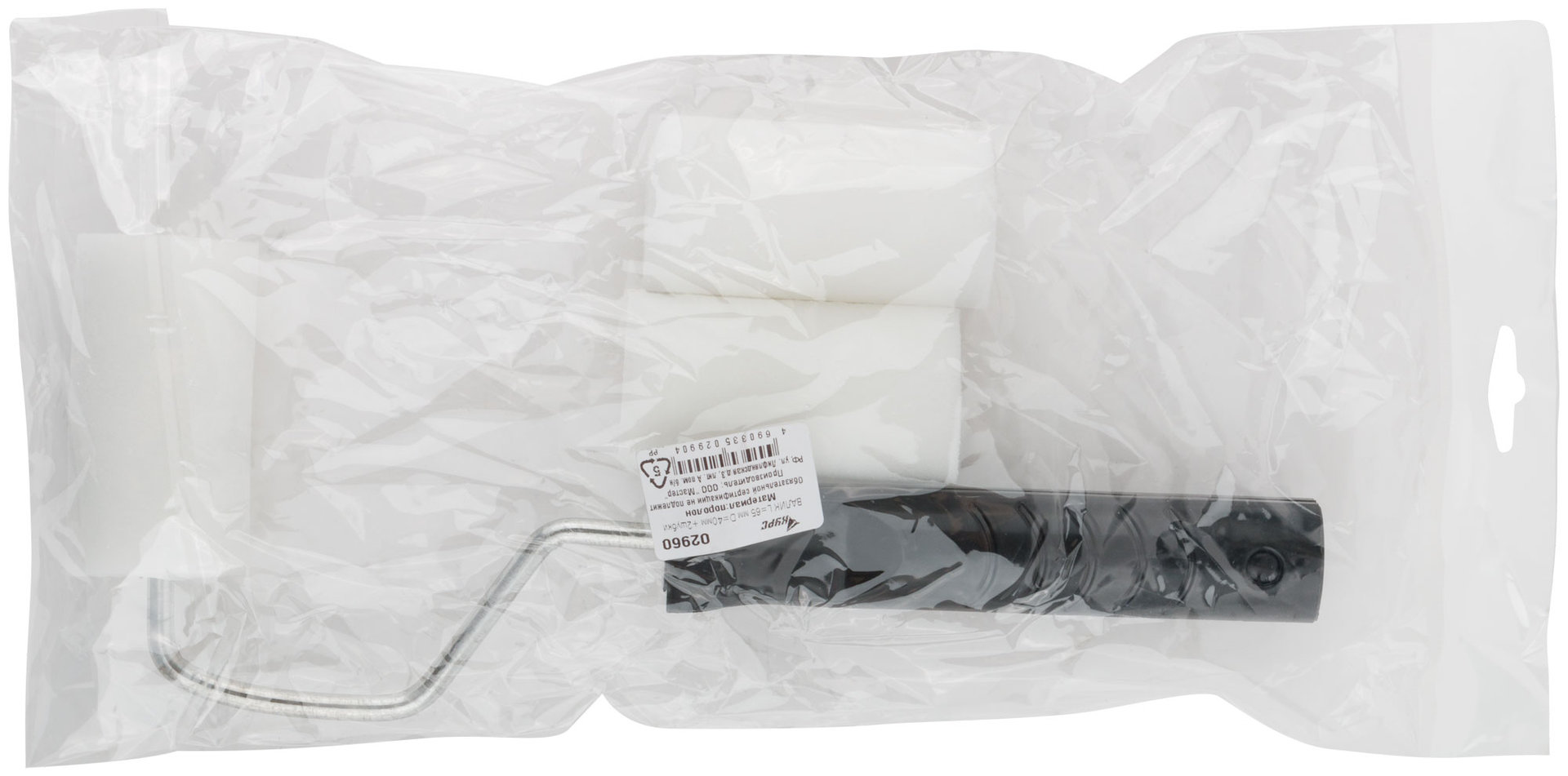 Валик поролоновый + 2 шубки 65 мм (02960)