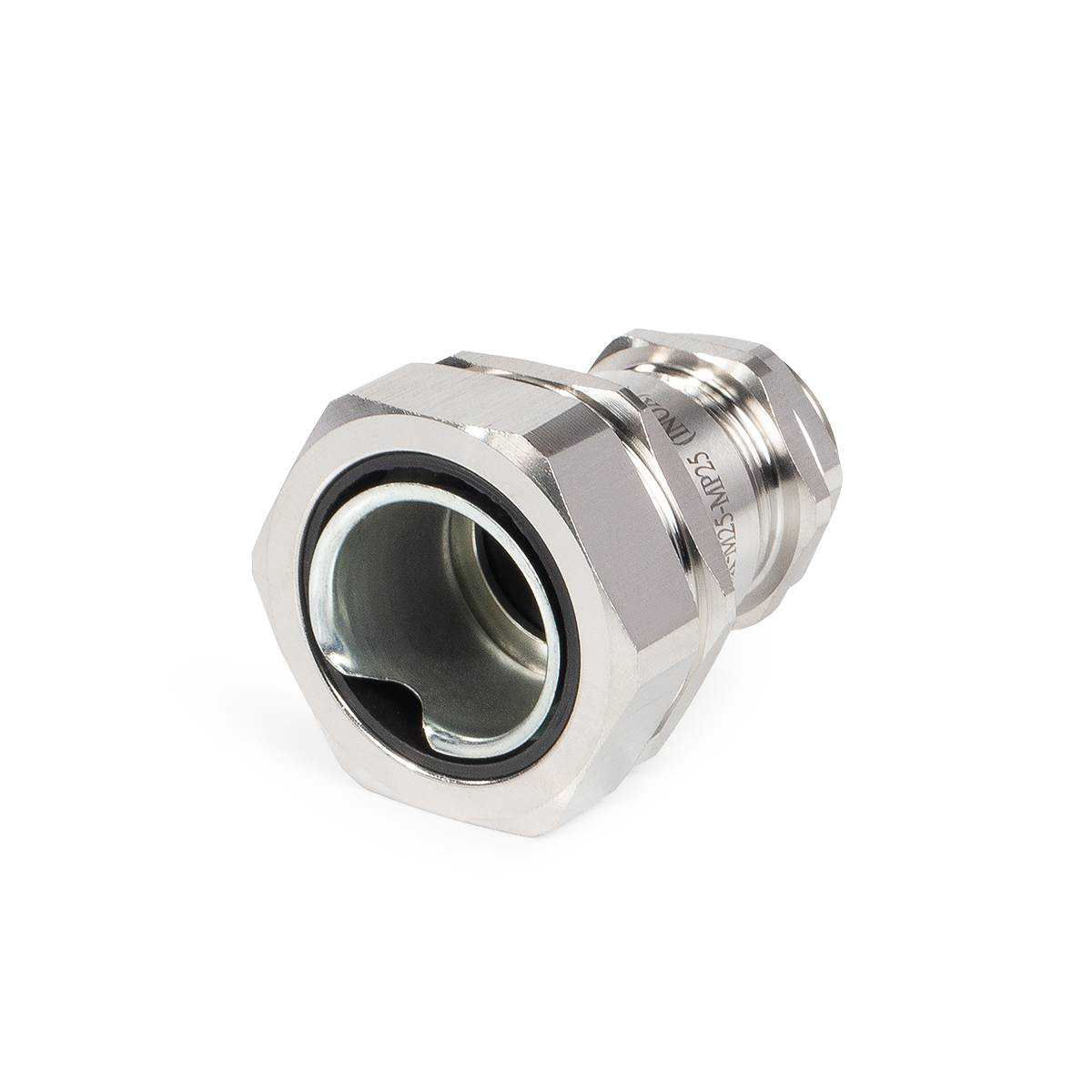 Ввод кабельный для металлорукава из нержавеющей стали ВК-М25(13-18 мм)-МР20 (INOX) (Fortisflex) (89112)