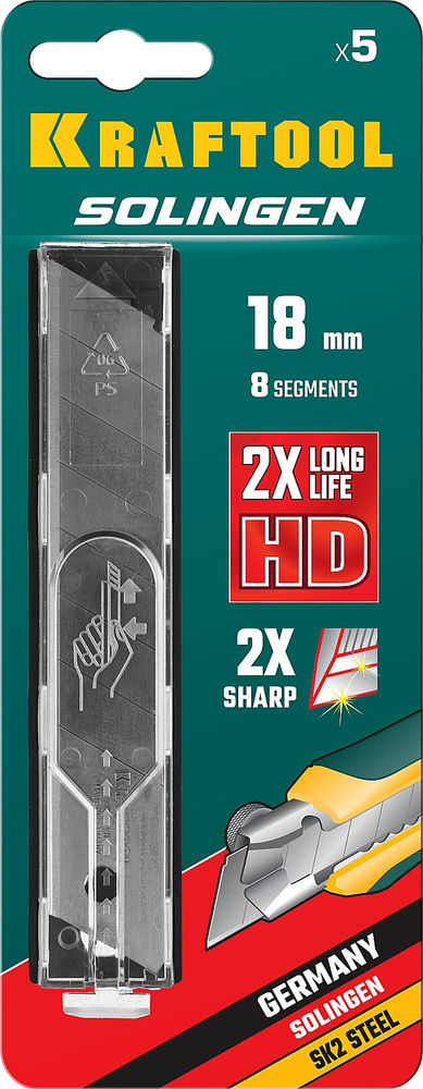 Сегментированные лезвия 18 мм, 5 шт KRAFTOOL 09605-18-S5_z02
