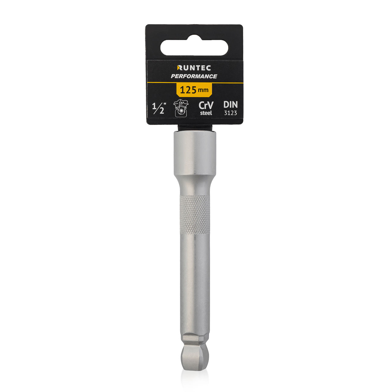 RUNTEC RT-H12E125B Удлинитель RUNTEC CrV, 1/2 125 мм с шаром (RT-H12E125B)