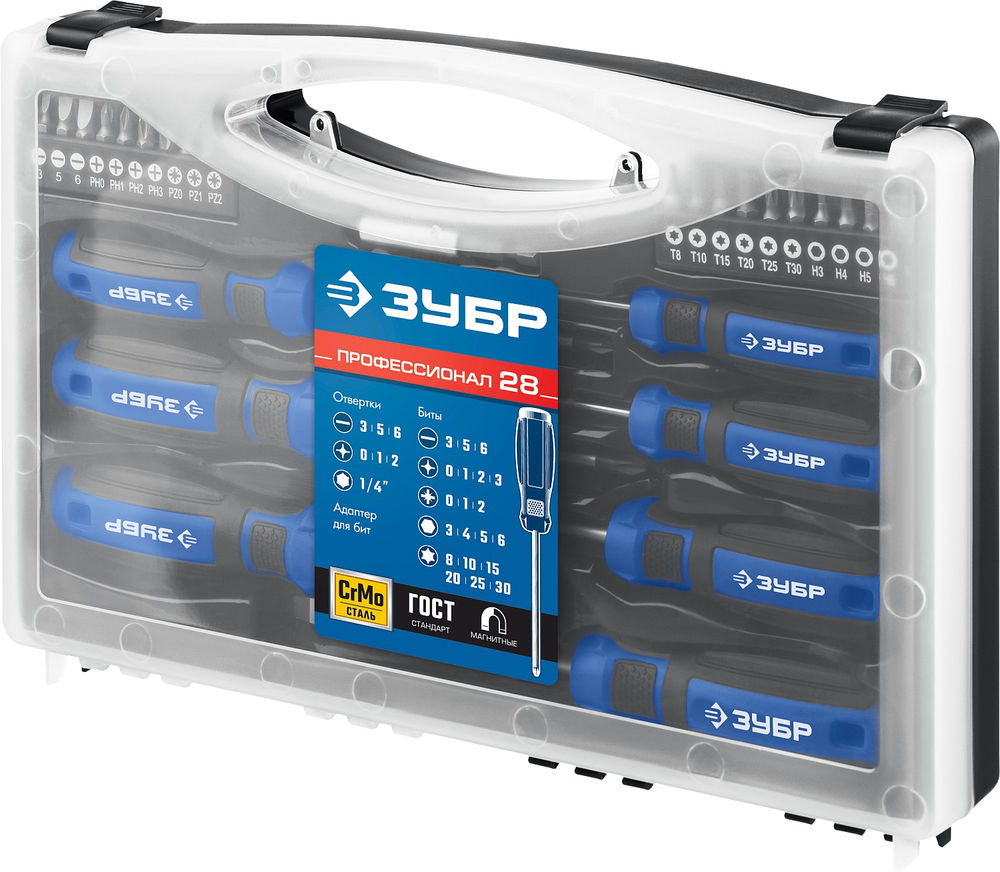 Набор отверток 28 предм. ЗУБР Профессионал 25240_z01