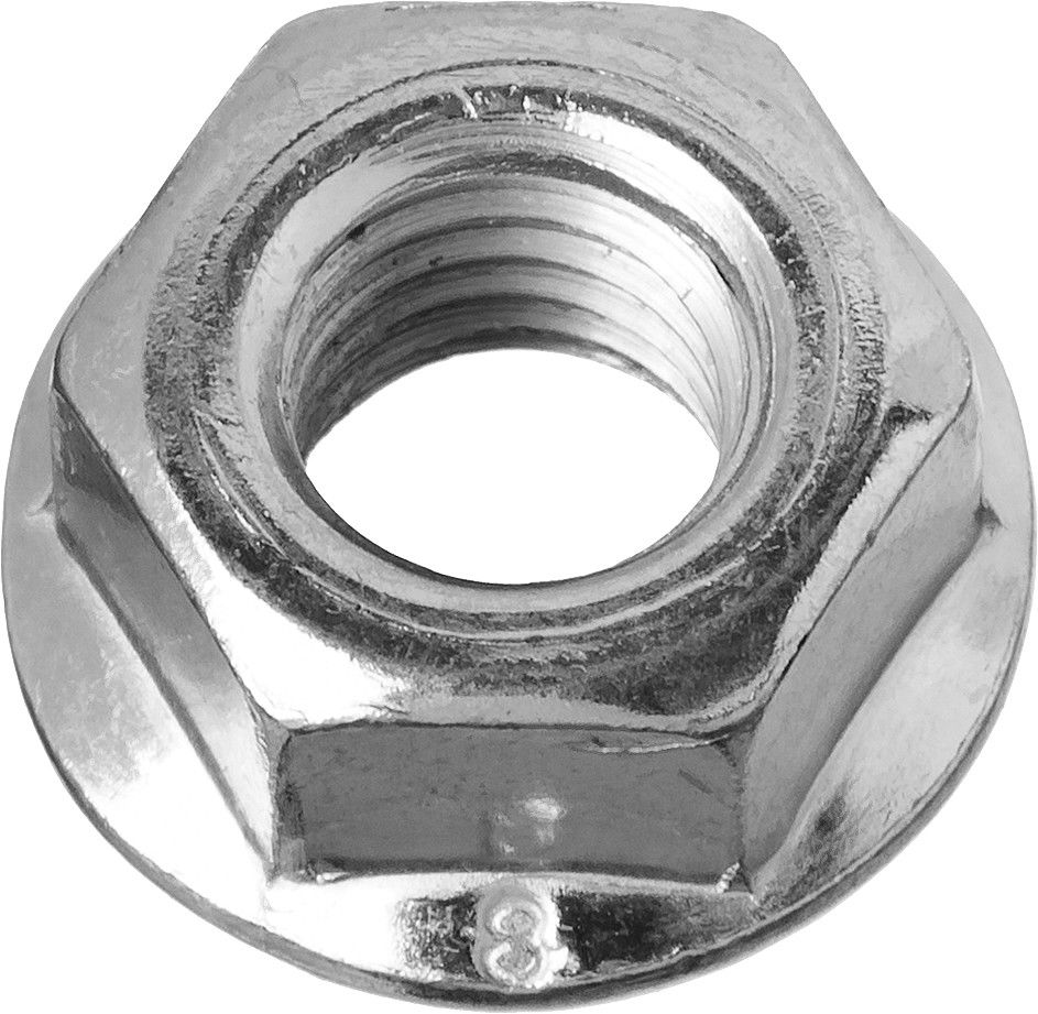Гайка с фланцем M10, кл. пр. 6, цинк, 4 шт ЗУБР DIN 6923 303636-10
