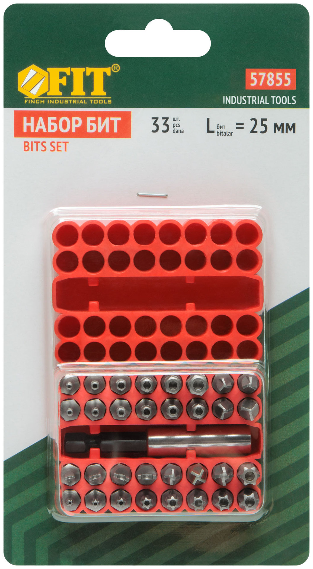 Набор бит 33 шт. CrV (57855)