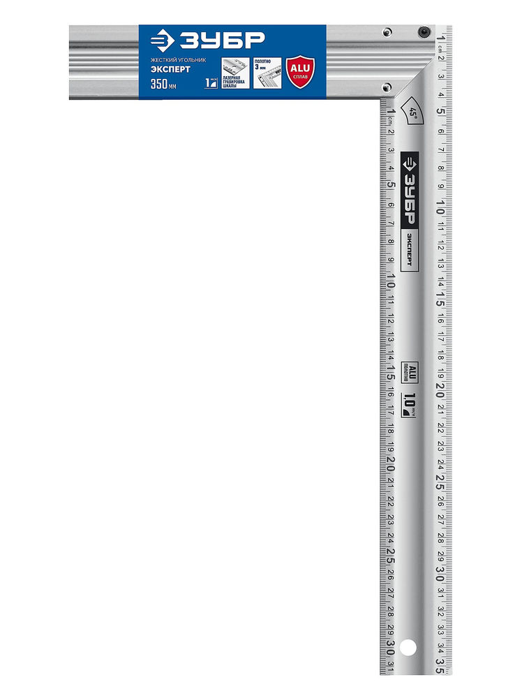 Угольник столярный жесткий ЭКСПЕРТ 350 мм ЗУБР Профессионал 34392-35
