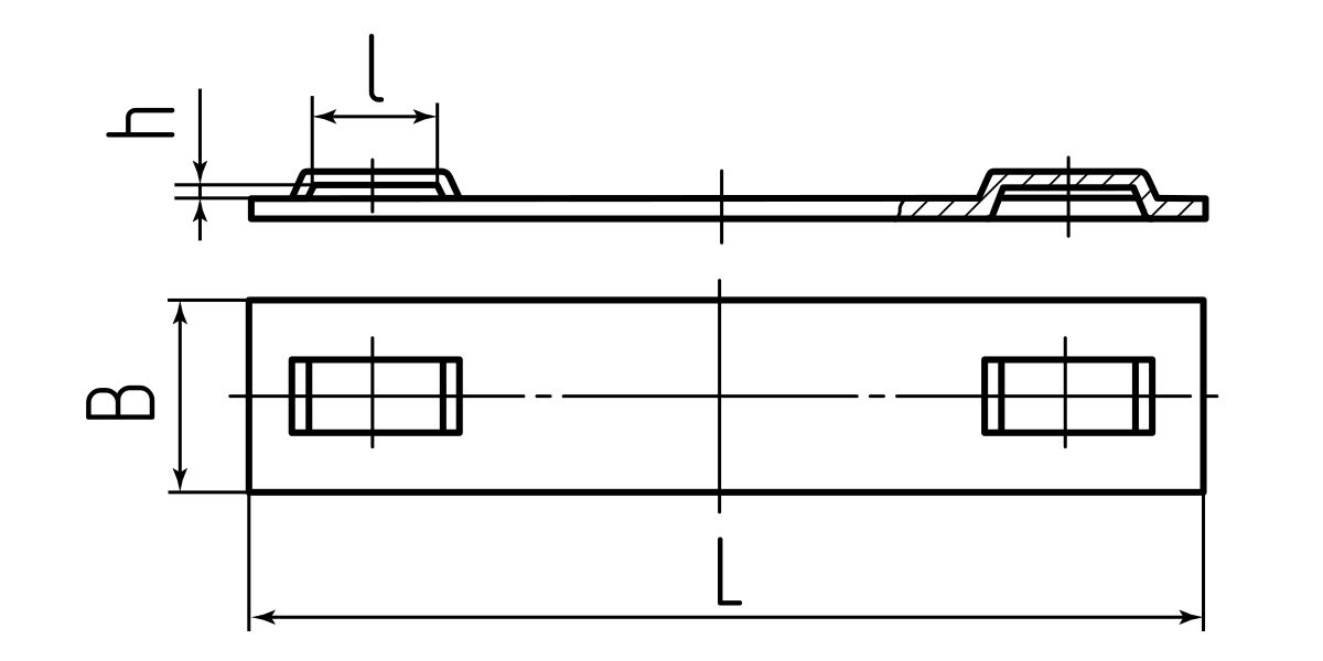 Бирка маркировочная МБС (316) 89х10 (Fortisflex) (74142)