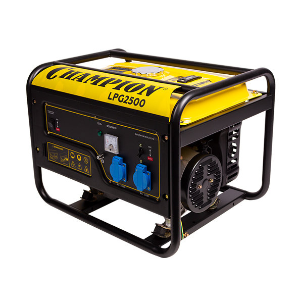 Генератор CHAMPION LPG2500 (бензин+газ 2/2,3кВт 15л 12В 41,5кг) (LPG2500)
