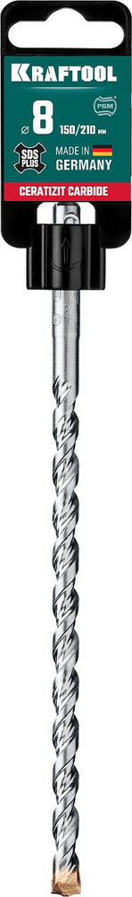 Бур 8 х 210 мм SDS-plus Cerazit Carbide KRAFTOOL 29320-210-08