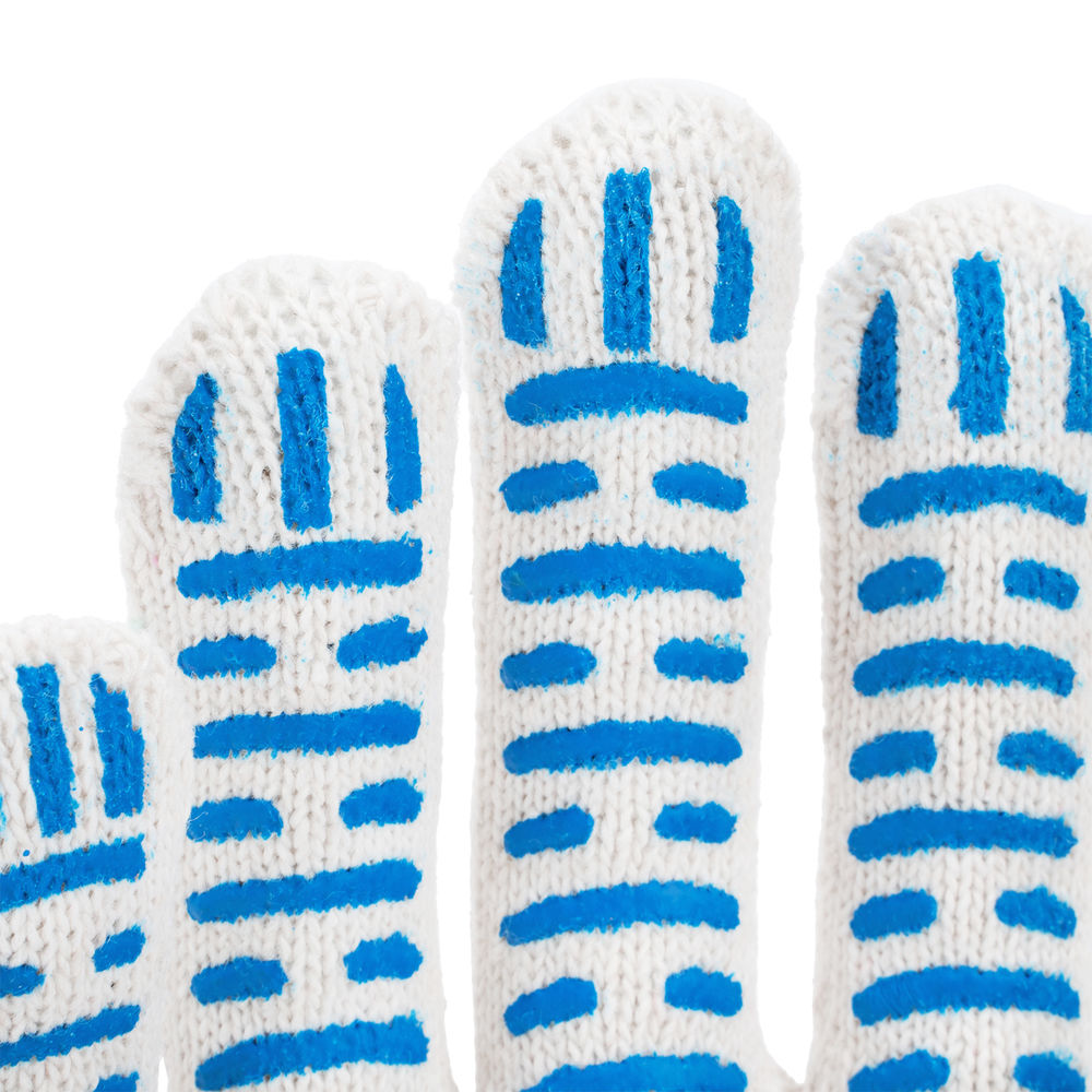 Перчатки х/б, ПВХ покрытие, Волна, 10 класс (67777)