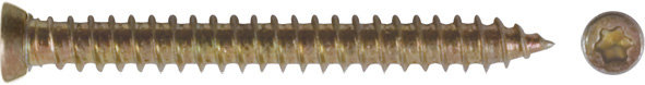 Шуруп специальный/окон, желтопассированный, головка Torx, 7,5 х 112, 10 шт Пром (25992)