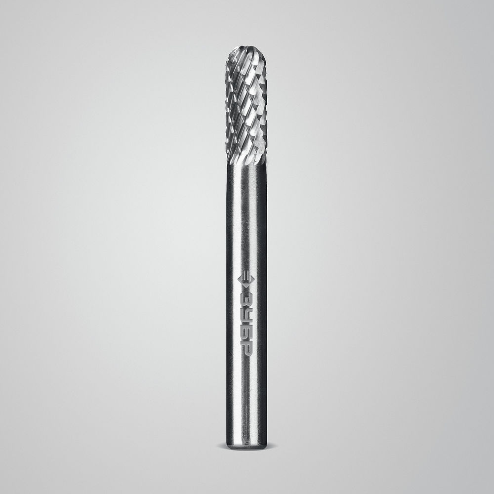 Борфреза твердосплавная 6?16 мм тип C цилиндр со сферическим концом хв-к 6 мм Профессионал ЗУБР 28802-6-16