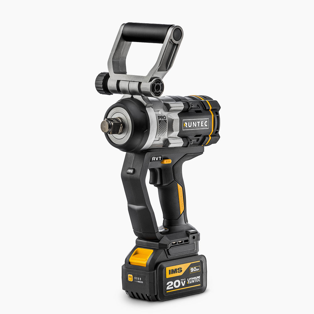 Гайковерт ударный аккумуляторный RUNTEC PRO 3/4, 20В, 2*9Ач, 2100Нм, RUNTEC, RT-IW2100
