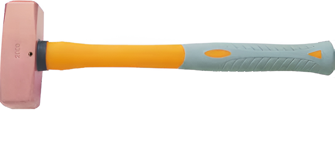 Кувалда тупоносая (немецкий тип) 1 кг медь рукоятка фибергласс искробезопасная 2204A-1004, HORTZ
