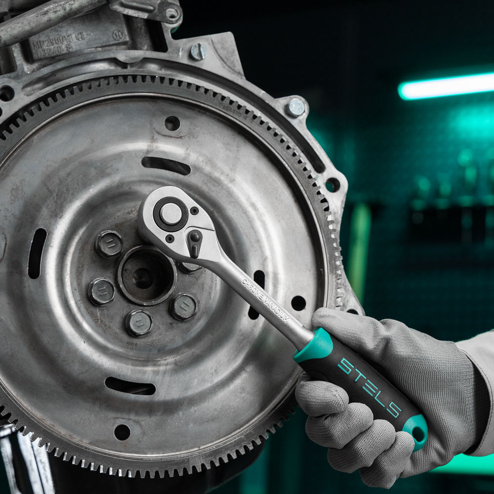 Набор инструментов, 1/2, 1/4, CrV, пластиковый кейс 94 предмета Stels