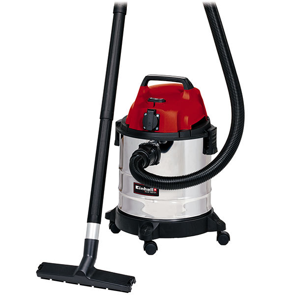 Пылесос строительный Einhell TC-VC 1820 SA, 1250В,180мбар,20л,нерж.бак,розетка (2342425)