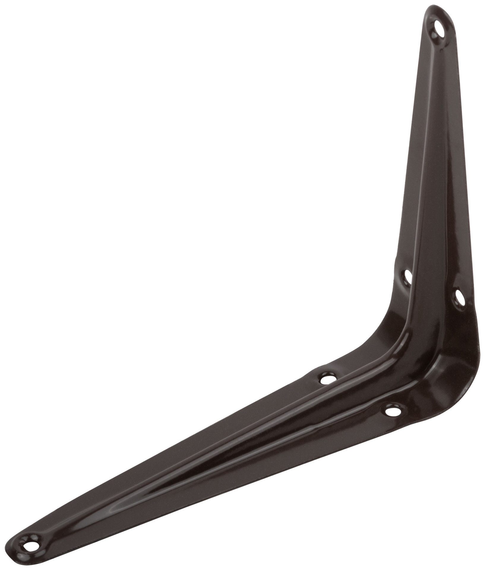 Уголок-кронштейн коричневый 100х125 мм (0,7 мм) (66013)