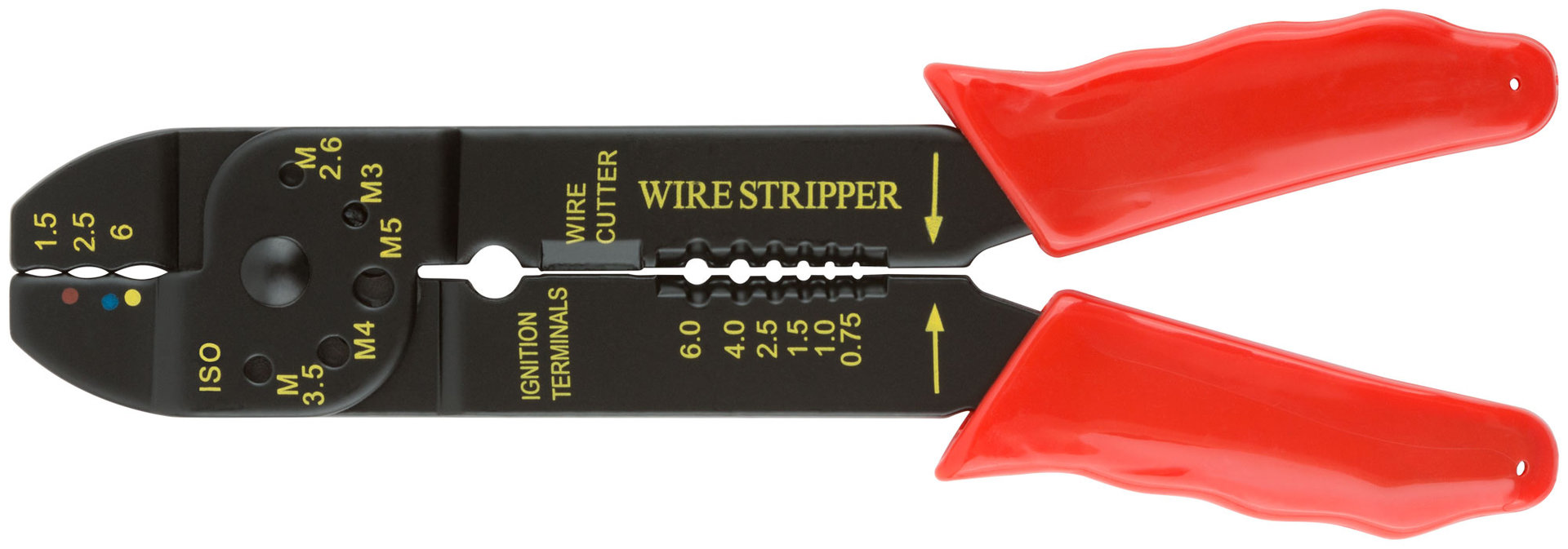 Электропассатижи, диаметр проводов 0,75-6 мм, 200 мм (60018)