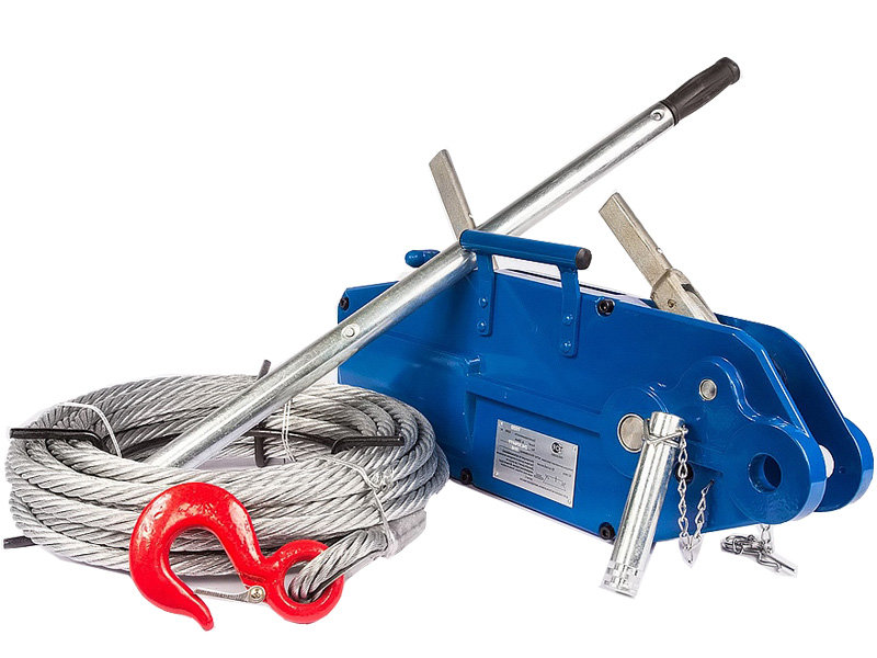 Лебедка рычажная тросовая TOR МТМ 3200 3,2 т L=20м (стальной корпус) (1002529)
