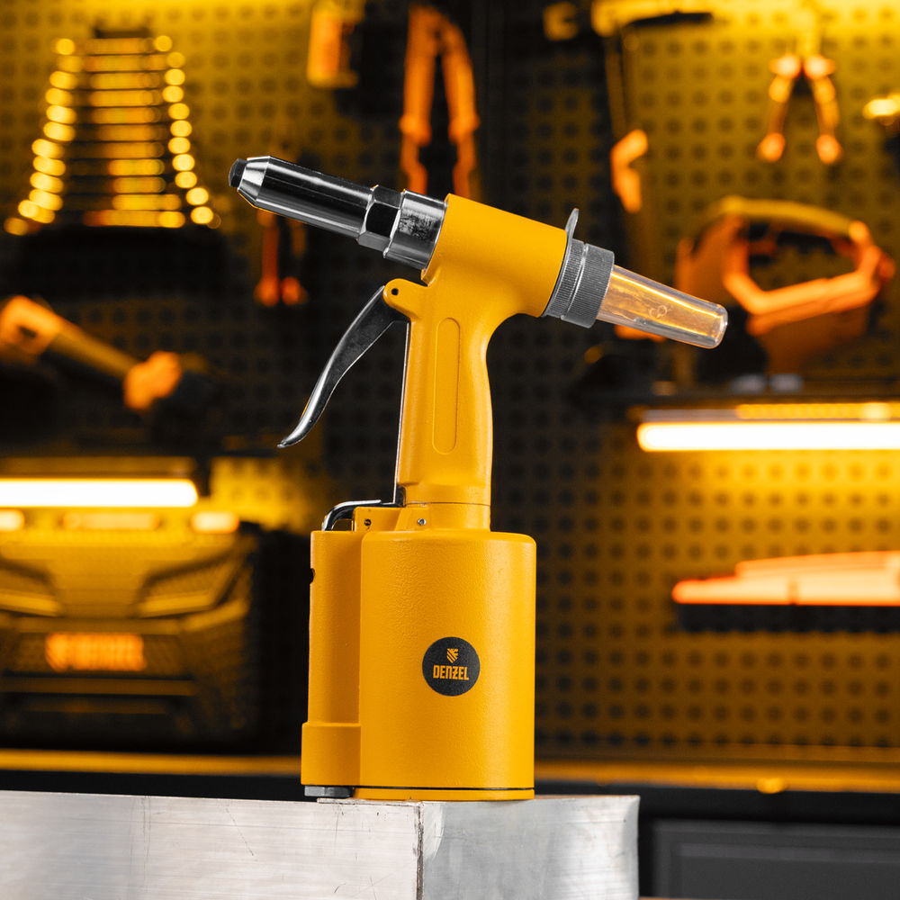 Пневматический заклепочник PR4, 2,4-4,8 мм Denzel (57479)