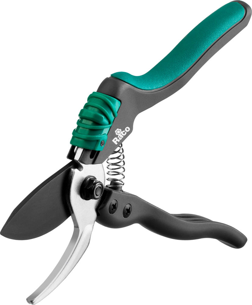 Плоскостной секатор S162 205 мм, закаленная сталь, с двухкомпонентными рукоятками армированными фиберглассом RACO 4206-53/S162