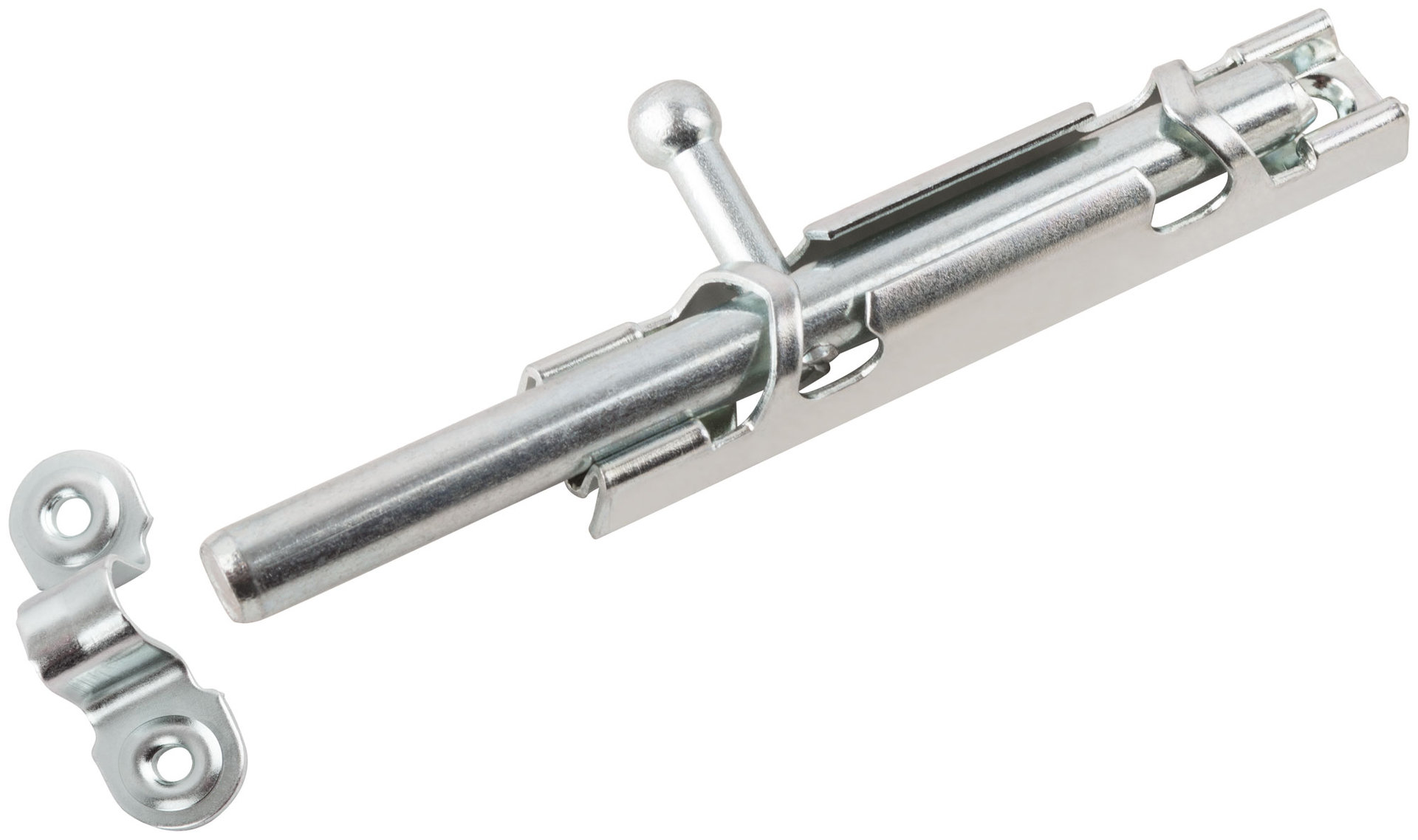 Шпингалет накладной, 90 мм, цинк (66705)