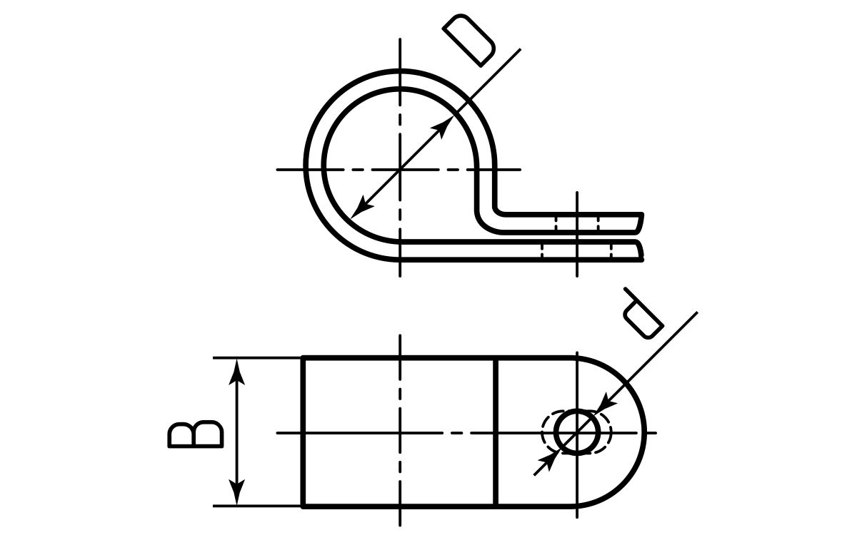 Скоба пластиковая СНК 9 (100шт) (Fortisflex) (66446)