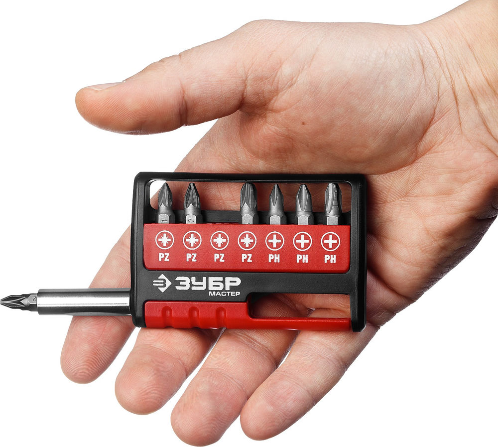 Набор бит с адаптером MX-8, 8 шт ЗУБР 26089-H8