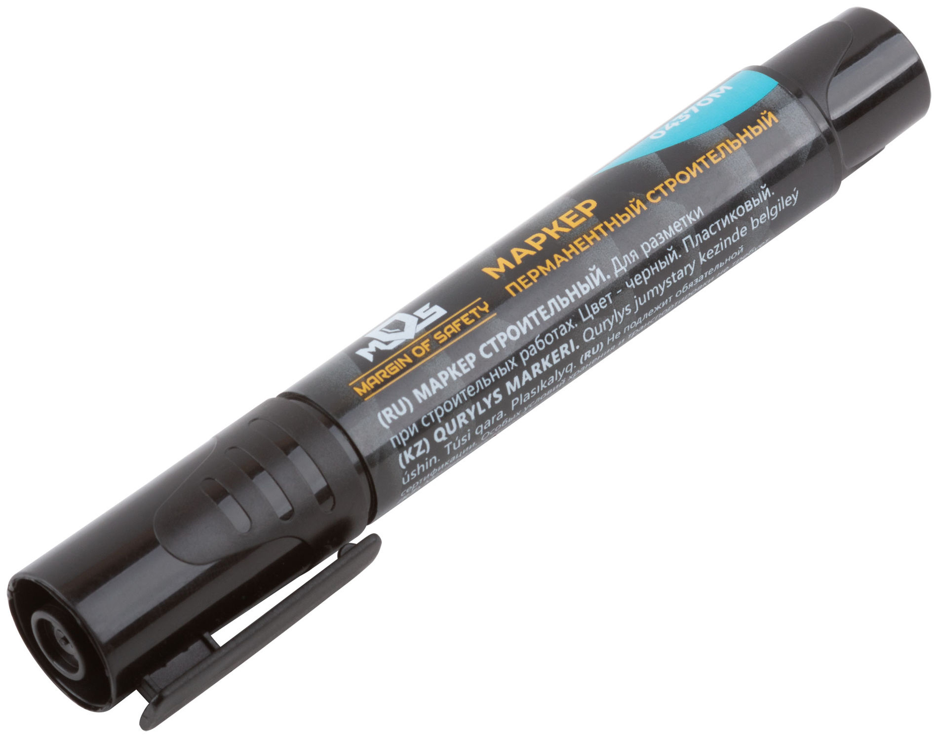 Маркер перманентный строительный, черный (04370М)