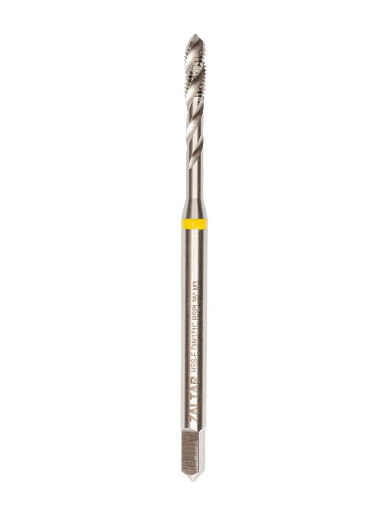 Метчик машинный YELLOW RING HSS-E, DIN 371, 35° RSP, M3 x 0.5 (ZA-43561)