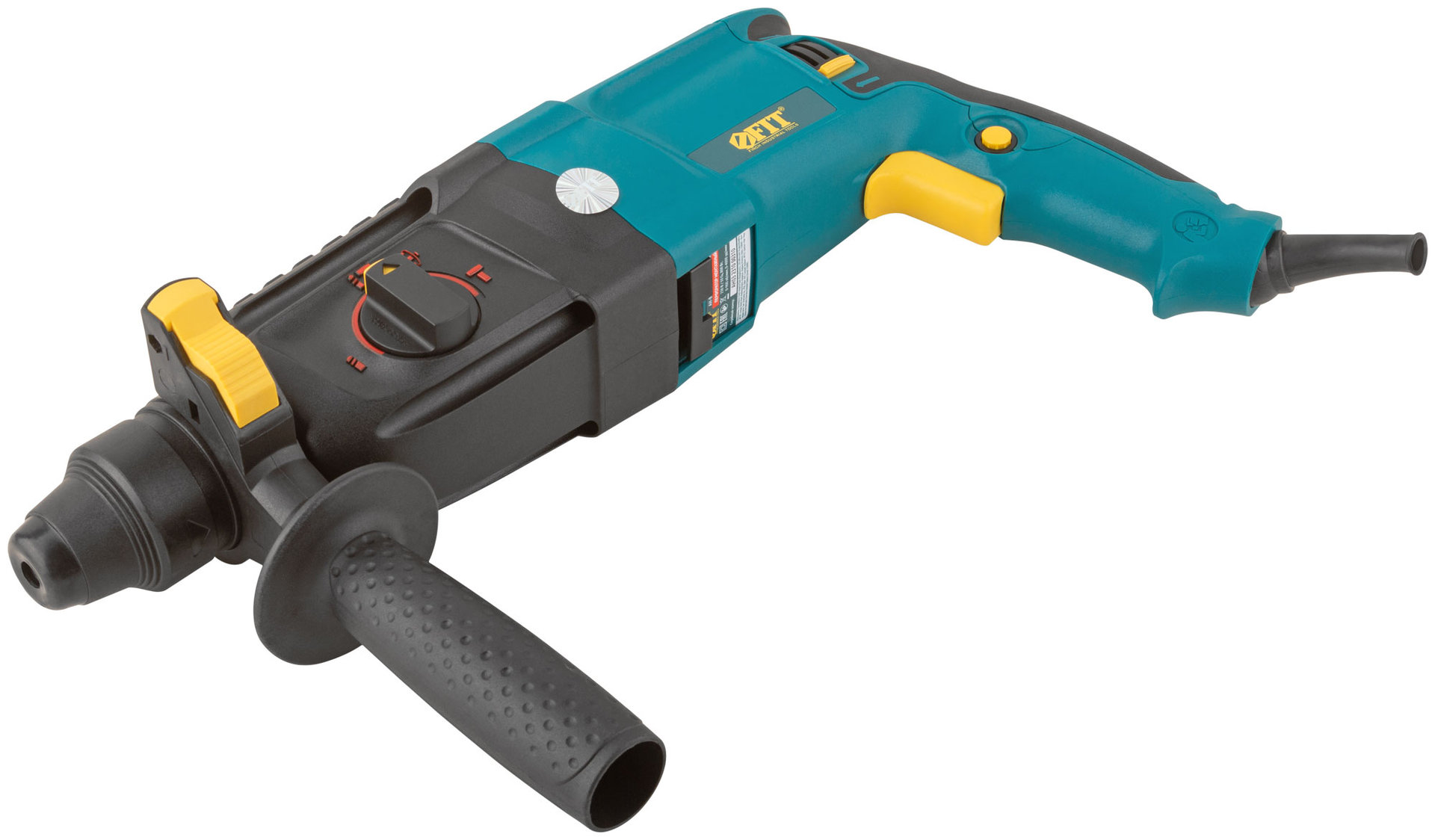 Перфоратор монтажный 800 Вт; 0-900 об/мин; 0-4000 уд/мин; 3,0 Дж; 3 реж.; SDS-PLUS; реверс; 2,8 кг; кейс (80106)