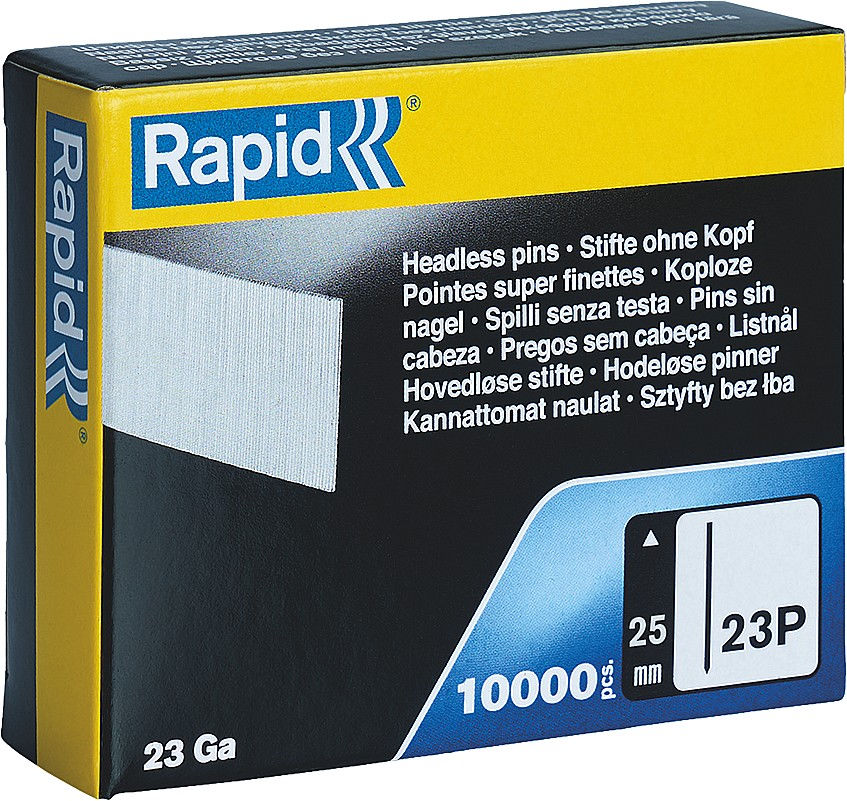 Закаленные супертвердые гвозди тип 23Р, 25 мм, 1000 шт RAPID 5001360