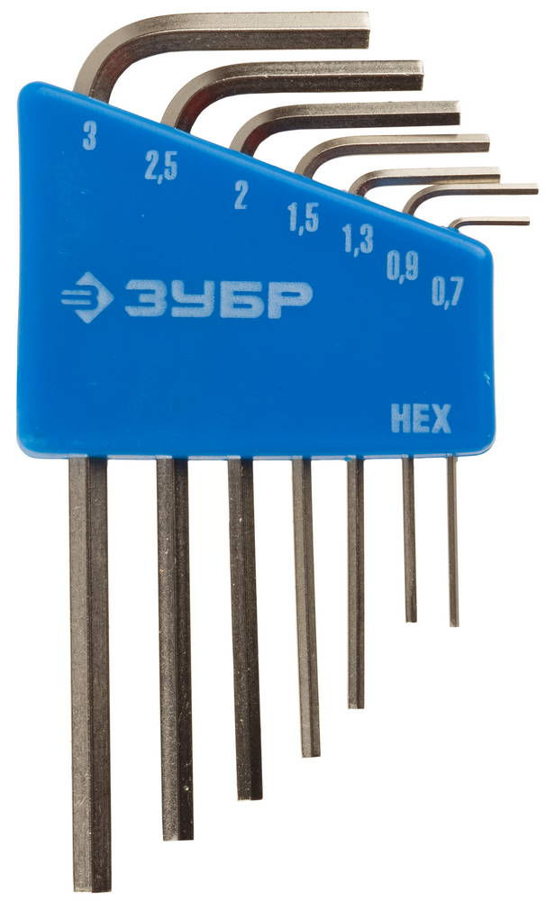 Набор ключей имбусовых мини 7 шт ЗУБР 27471-H7