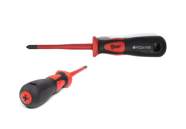 Отвертка диэлектрическая Слим PH1/FL180 (КВТ) 78591