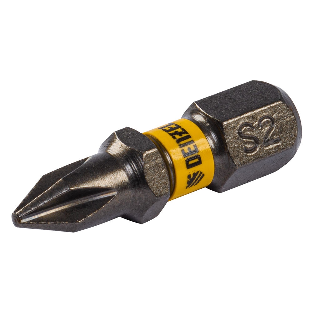 Бита PH1х25, сталь S2, шестигранный профиль, 10 шт. Е 6,3 Denzel (11651)