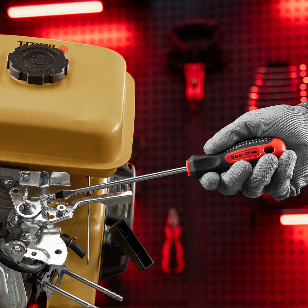 Отвертка Fusion, SL6 х 150 мм, CrV, трехкомпонентная рукоятка Anti slip Matrix