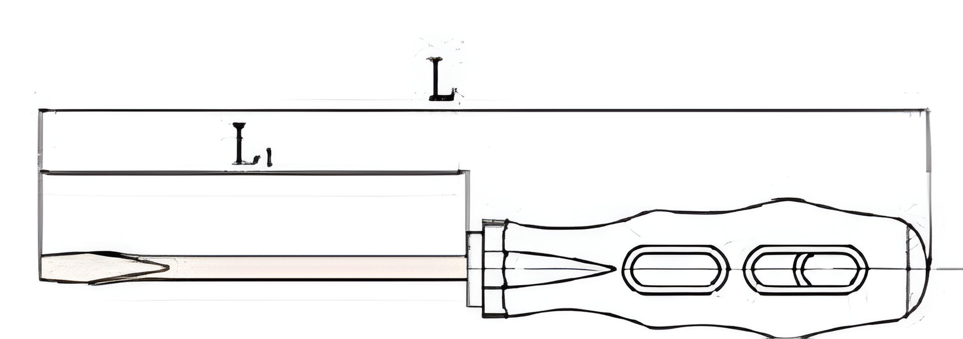 Отвертка шлицевая SL 8х150 (общ.277мм) искробезопасный сплав BeCu 260-1024, HORTZ
