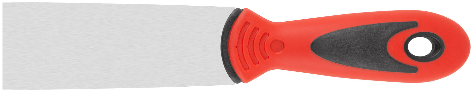 Шпатель, нерж.сталь, прорезиненная ручка 40 мм (06711)