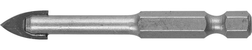 Сверло по стеклу и кафелю 8 мм, 2х кромка, HEX 1/4 ЗУБР 29840-08