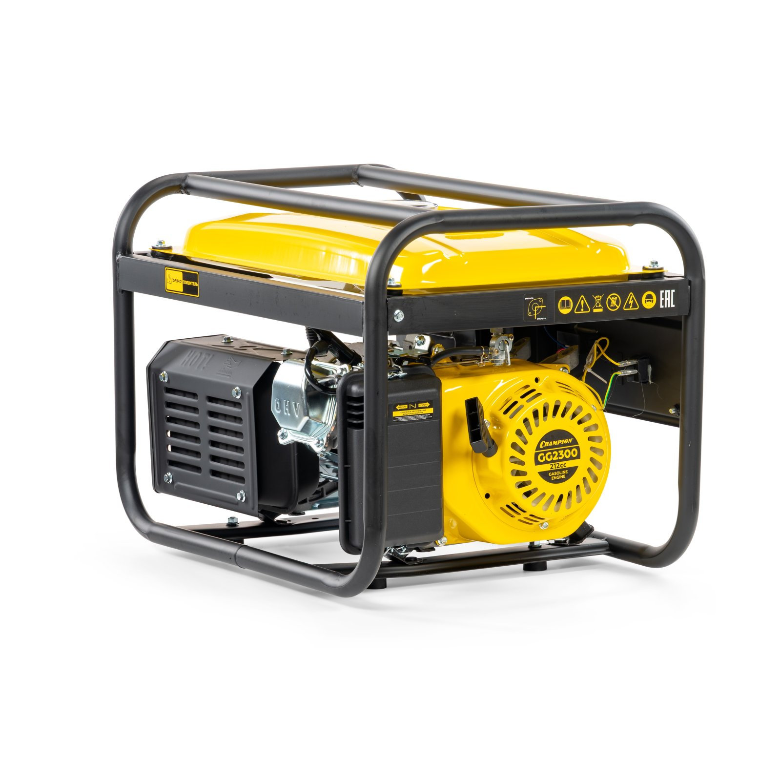 Генератор CHAMPION GG2300 (2,3/2.5кВт 7лс 15л 37кг, счетчик) (GG2300)