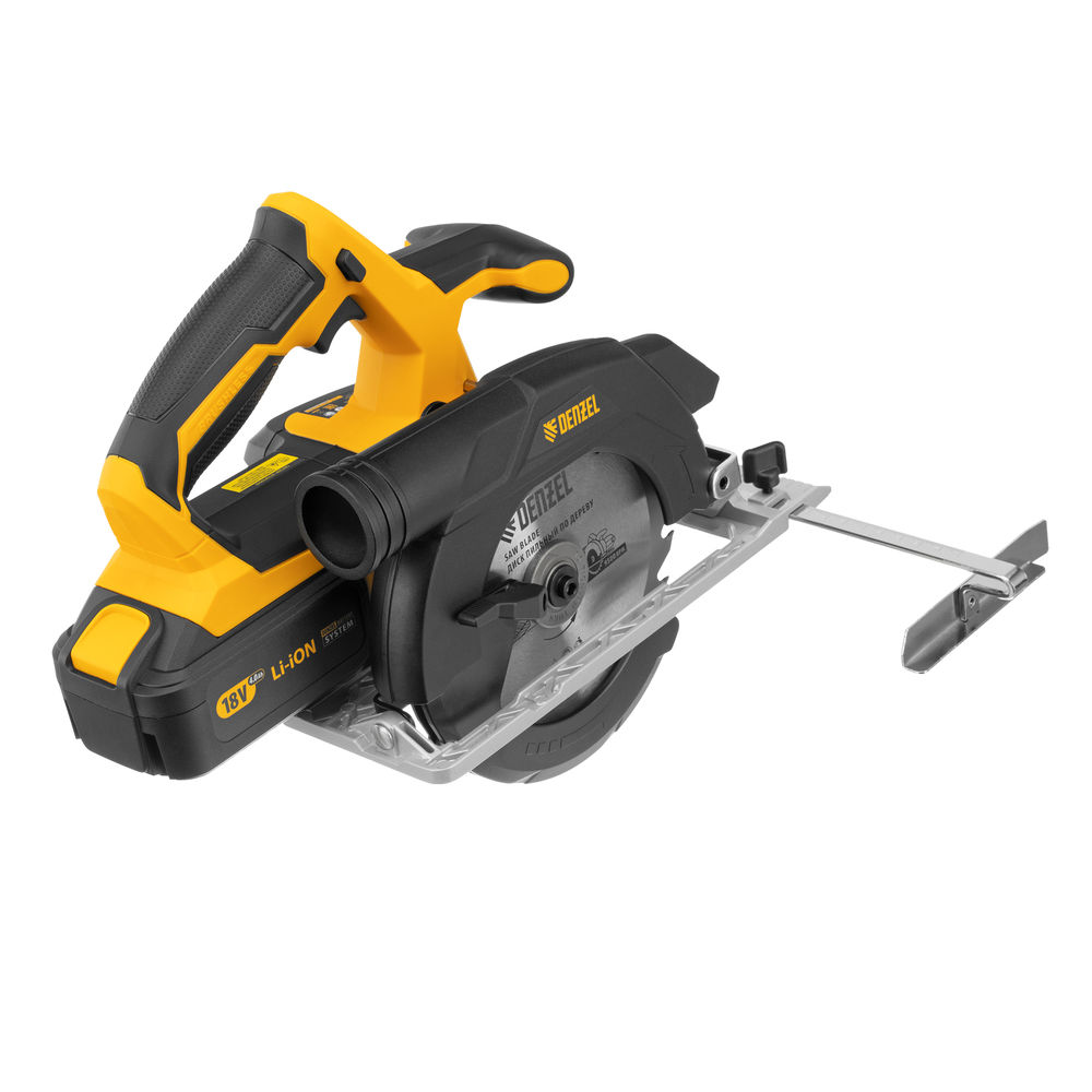 Пила циркулярная аккумуляторная бесщет. CCS-165, 18В Li-Ion Denzel (27401)